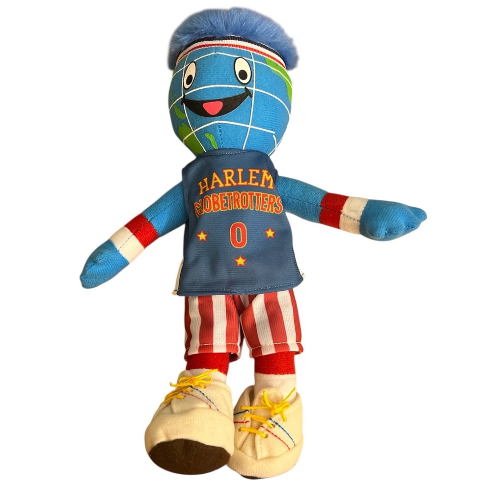 Globie Harlem Globetrotters Globe Plush Toy 11” collectible  Vintage